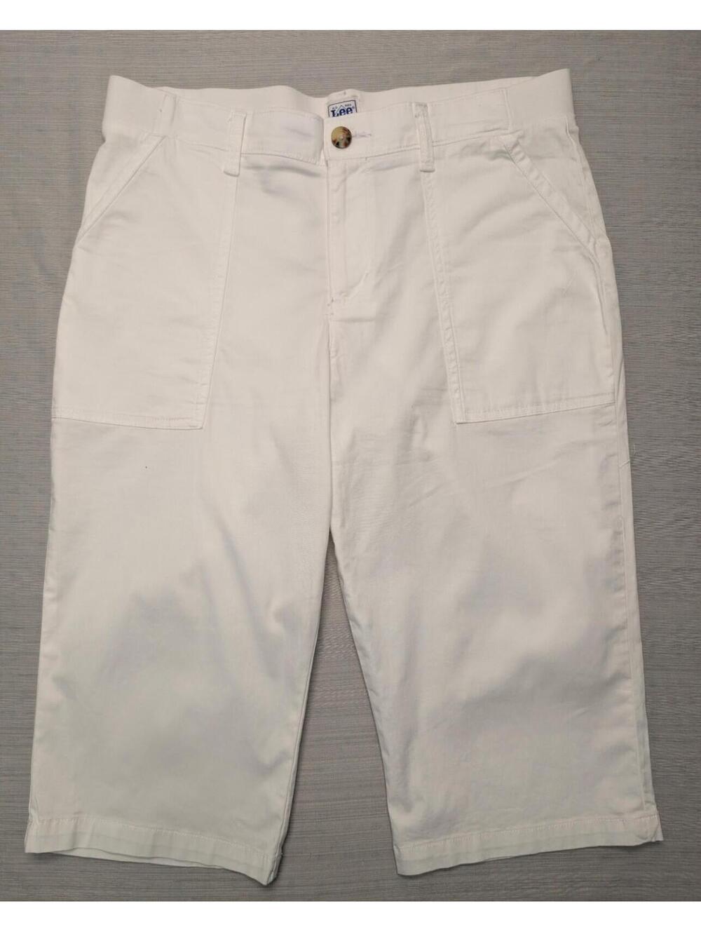 LEE Workwear Stretch Waist White Capris Size 12M
